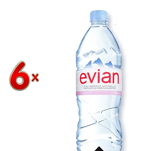 Evian PET 6 x 1 l Flasche (Wasserflasche) von Danone Waters Deutschland GmbH