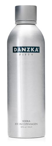 Danzka | Fifty | Vollkorn | Premium - Wodka | 1 x 1000ml | Aluminiumflasche | Skandinavisches Design | Copenhagen von Danzka Vodka