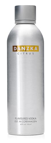 Danzka | Citrus | Premium - Wodka | 1 x 1L | Aluminiumflasche | Skandinavisches Design | Copenhagen von Danzka