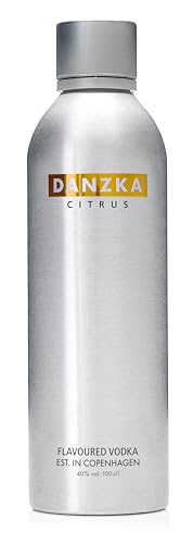 Danzka | Citrus | Premium - Wodka | 1 x 1L | Aluminiumflasche | Skandinavisches Design | Copenhagen von Danzka