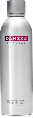 Danzka | Cranraz | Premium - Wodka | 1 x 1L | Aluminiumflasche | Skandinavisches Design | Copenhagen von Danzka