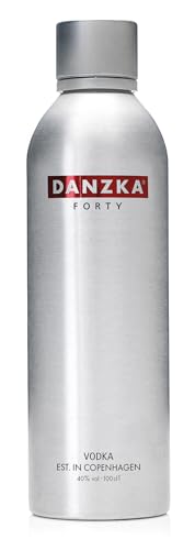 DANZKA EST. IN COPENHAGEN Forty (1l) – Skandinavischer Premium Vodka – 6-fach destilliert mit 100 % vollem Getreidekorn – ideal für den Pur-Genuss und perfekt als Cocktail Basis – 40 % Vol. von Danzka