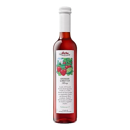 Darbo Erdbeer Limetten Sirup mit Melissenextrakt 500ml von Darbo