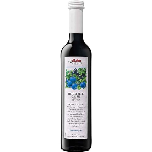 Darbo Heidelbeer-Cassis-Sirup, Glasflasche - 0.5L von Darbo