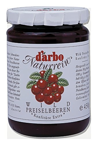 Konfitüre Extra Preiselbeeren 450 g - Darbo Naturrein von Darbo