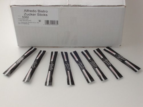 Alfredo Zuckersticks 1000 x 4 g Portionszucker Feinzucker Alfredo Zuckersticks 1000 x 4 g Portionszucker Feinzucker von Fairtrade J.J.Darboven