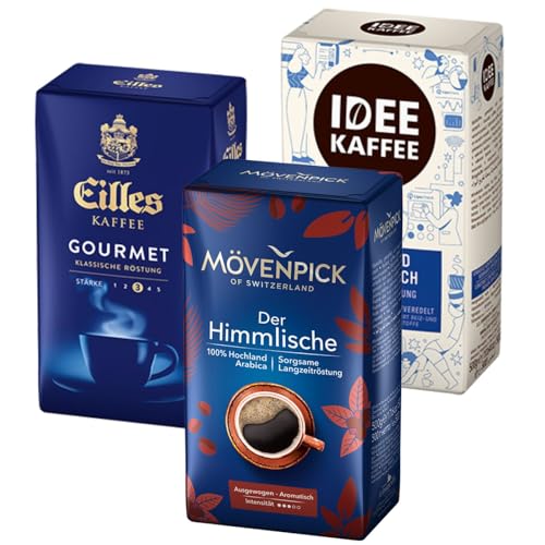 J.J. Darboven Filterkaffee Set 3 x 500 g gemahlen J.J. Darboven Filterkaffee Set 3 x 500 g gemahlen von Fairtrade J.J.Darboven