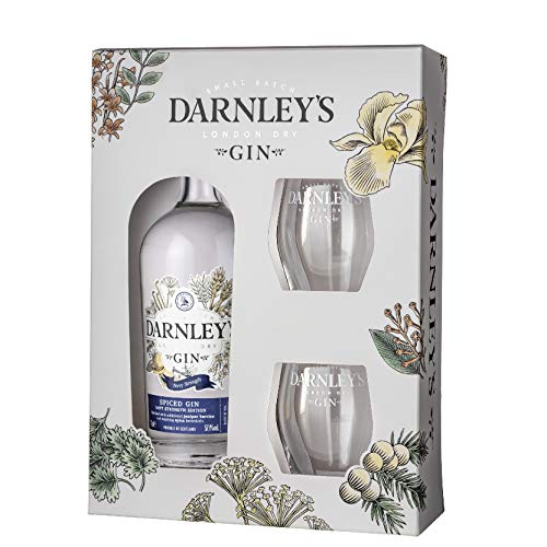 Darnley’s Gin – Navy Strength 57.1%, 70cl & Two Glasses von Darnley's