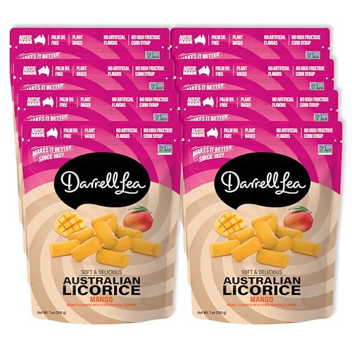 Darrell Lea Mango Soft Eating Liquorice, 7-Ounce Bags (Pack of 8) von Darrell Lea