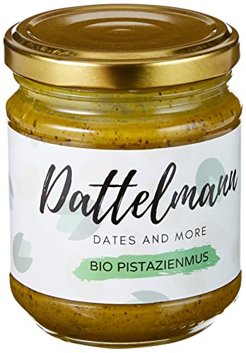 Bio Pistazienmus 180g | 100 % geröstete Pistazien | ohne Zusätze, zuckerfrei & vegan | cremiger Aufstrich & vielseitig einsetzbar | naturbelassen & glutenfrei – Dattelmann Bio Pistazienmus 180g | 100 % geröstete Pistazien | ohne Zusätze, zuckerfrei & vegan | cremiger Aufstrich & vielseitig einsetzbar | naturbelassen & glutenfrei – Dattelmann von Dattelmann Fine Food & More