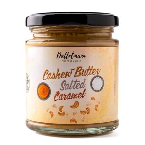 Cashewmus Salted Caramel 200g – cremig, veganer Brotaufstrich, Proteinquelle, ohne Palmöl, ideal als Snack & zum Backen, Dattelmann Cashewmus Salted Caramel 200g – cremig, veganer Brotaufstrich, Proteinquelle, ohne Palmöl, ideal als Snack & zum Backen, Dattelmann von Dattelmann Fine Food & More