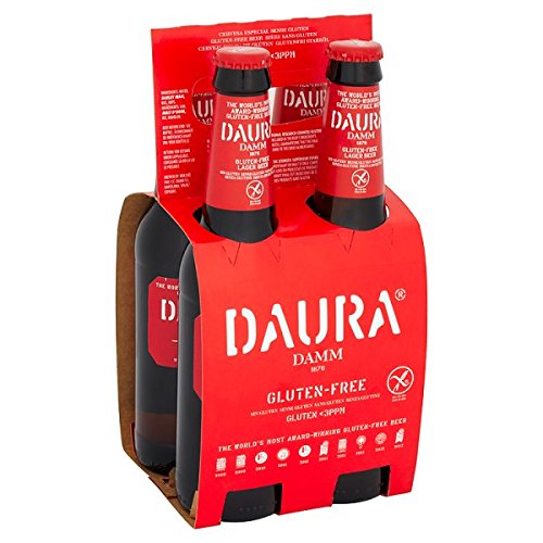 Daura Damm Glutenfrei-Lager-Bier 4 x 330ml (Packung mit 24 x 330 ml) von Daura Damm