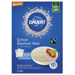 Basmati-Reis im Kochbeutel, weiß von Davert