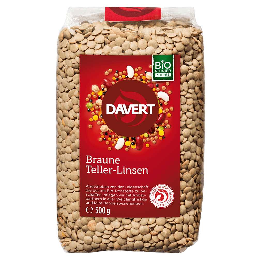 Bio Braune Teller-Linsen Bio Braune Teller-Linsen von Davert