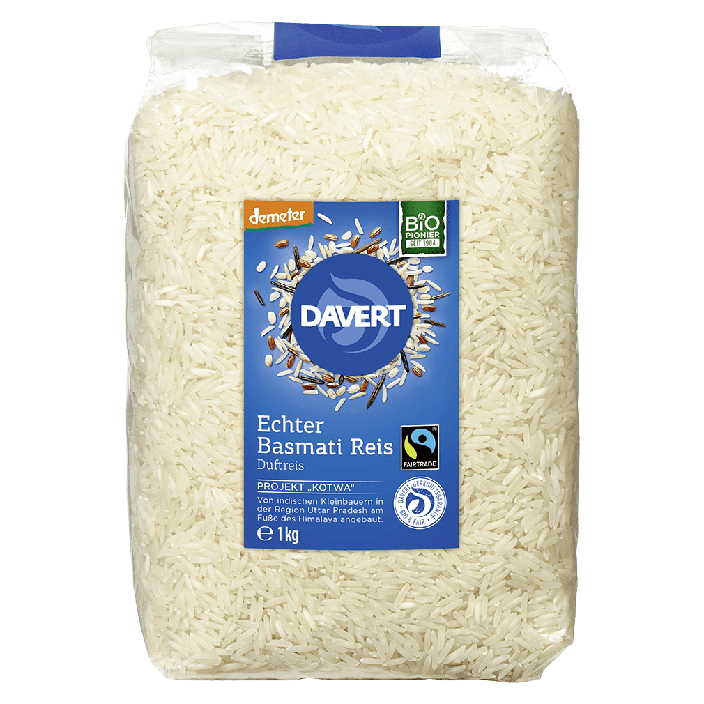 Bio Echter Basmati Reis von Davert