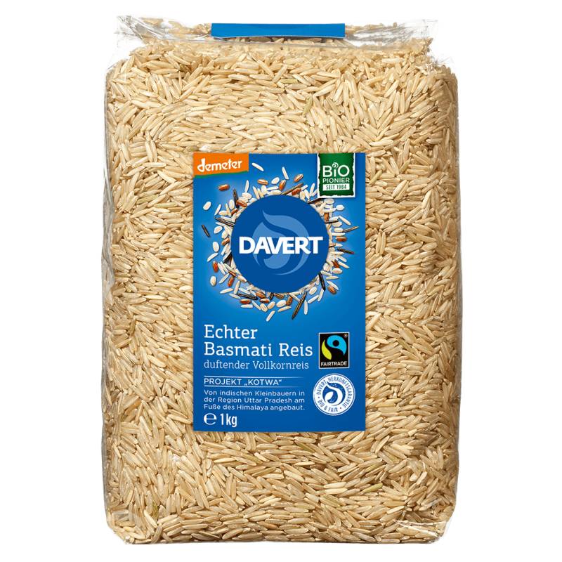 Bio Echter Basmati Vollkornreis, 1kg von Davert