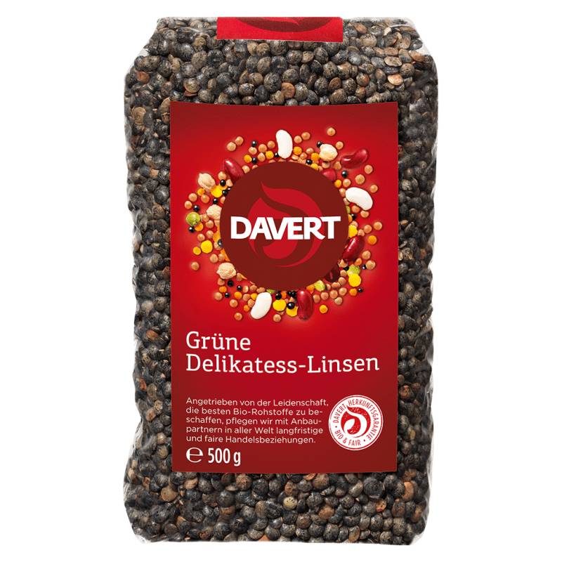 Bio Grüne Delikatess-Linsen von Davert