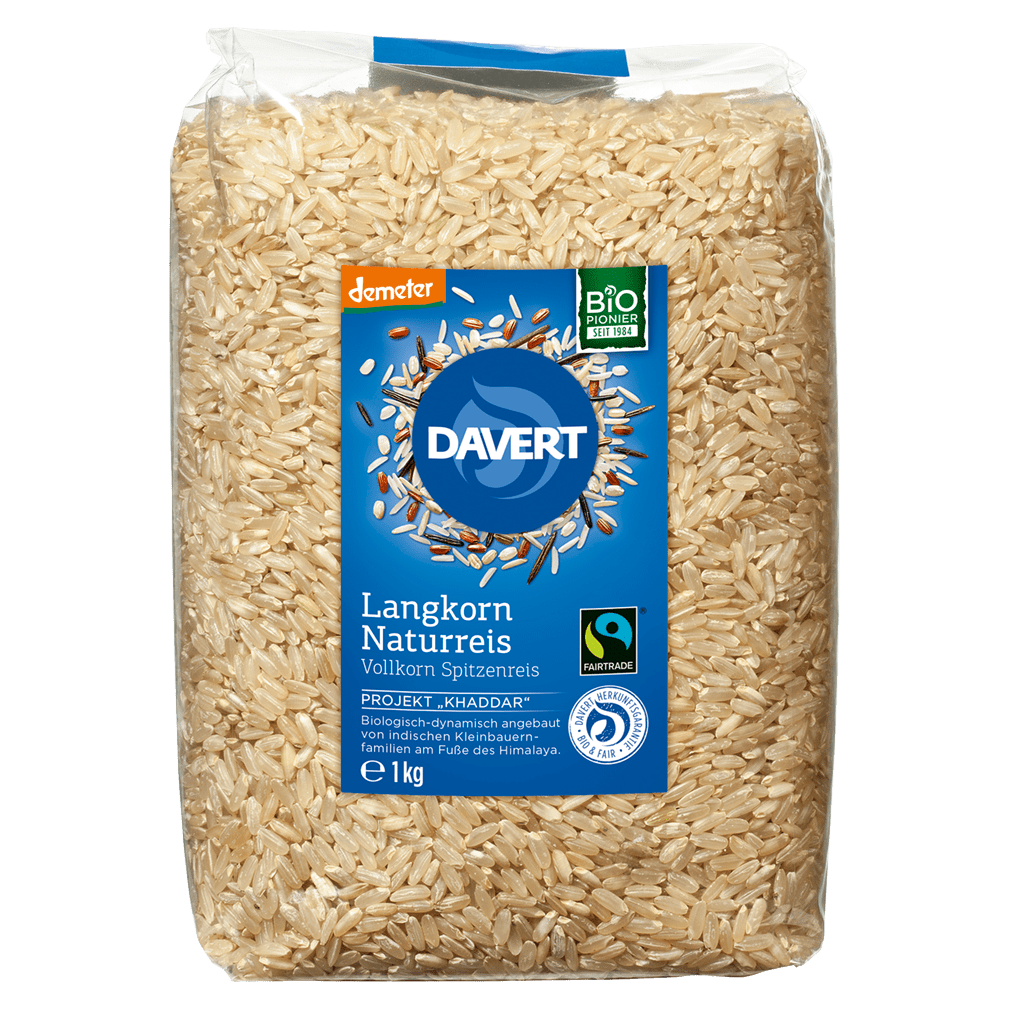 Bio Langkorn Naturreis, 1kg Bio Langkorn Naturreis, 1kg von Davert