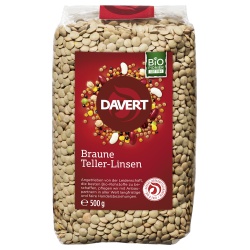 Braune Tellerlinsen von Davert