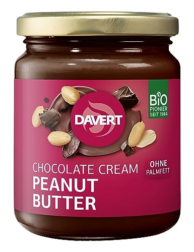 DAVERT Aufstrich, Schoko-Erdnussbutter, 250g (12er Pack) von Davert