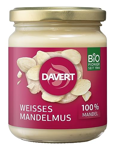 DAVERT Aufstrich, Weißes Mandelmus, bio, 250g (12er Pack) von Davert