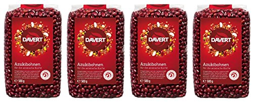 Davert Azukibohnen, Bio, für die asiatische Küche, 4 x 500g von Davert