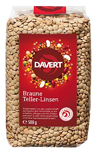 Davert Bio Braune Teller-Linsen, 500 g von Davert