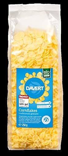 Davert Bio Cornflakes ohne Salz und Zucker glutenfrei (6 x 250 gr) von Davert