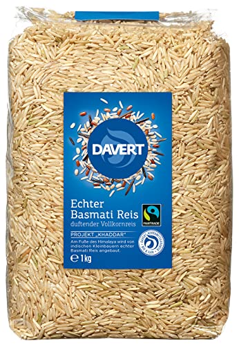 Davert Bio Echter Basmati Reis, braun (Naturreis) 1 kg von Davert