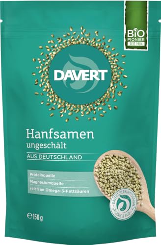 Davert Hanfsamen, ungeschält (150 g) - Bio von Davert