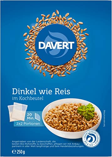 Davert Bio Dinkel wie Reis im Kochbeutel (6 x 250 gr) von Davert