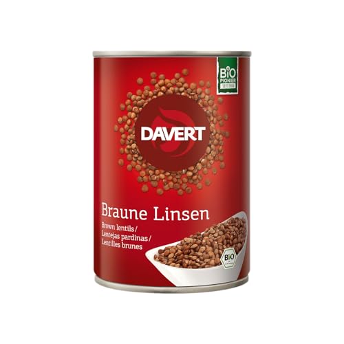 Davert Braune Linsen - Dose 400g Davert Braune Linsen - Dose 400g von Davert