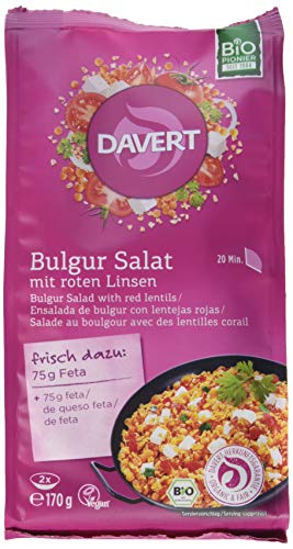 Davert Bulgur Salat, 6er Pack (6 x 170 g) von Davert