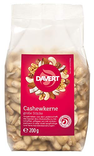 Davert Bio Cashewkerne, große Stücke, 200 g von Davert