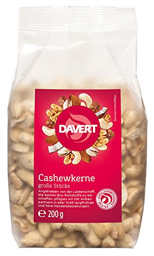 Davert Bio Cashewkerne, große Stücke, 200 g von Davert