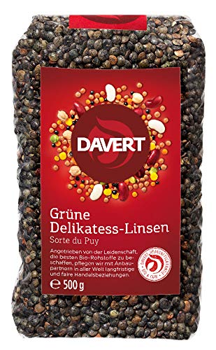 Davert - Delikatess Linsen, grün, 500 g von Davert