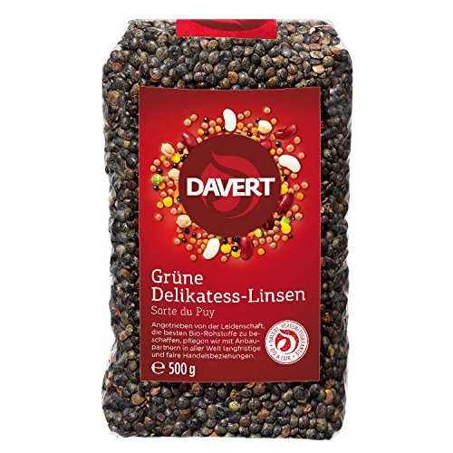 Davert - Delikatess Linsen, grün, 500 g Davert - Delikatess Linsen, grün, 500 g von Davert