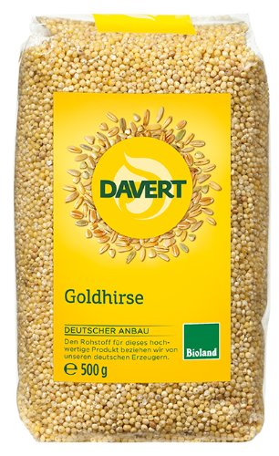 Davert Deutscher Anbau Goldhirse, Bio, 8 x 500g von Davert
