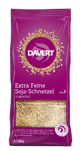 Davert Extra feine Soja-Schnetzel, 3er Pack (3 x 200 g) - Bio von Davert