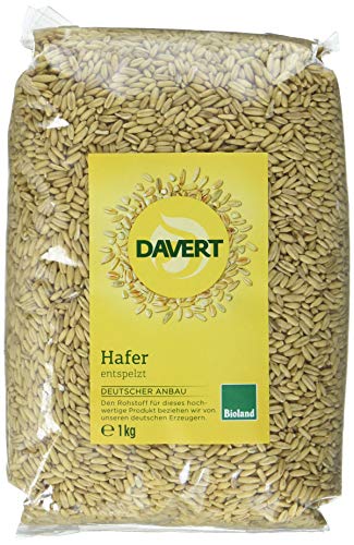 Davert Hafer entspelzt, 4er Pack (4 x 1 kg) - Bio von Davert