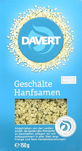 Davert Hanfsamen geschält, 4er Pack (4 x 150 g) - Bio von Davert