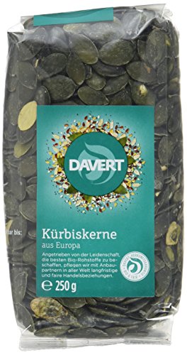 Davert Knabber-Kürbiskerne, 1er Pack (1 x 250 g) - Bio von Davert