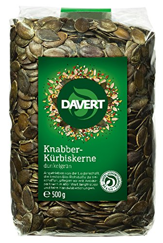 Davert Knabber-Kürbiskerne, 1er Pack (1 x 500 g) von Davert
