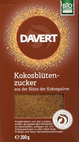 Davert Kokosblütenzucker, 4er Pack (4 x 200 g) von Davert
