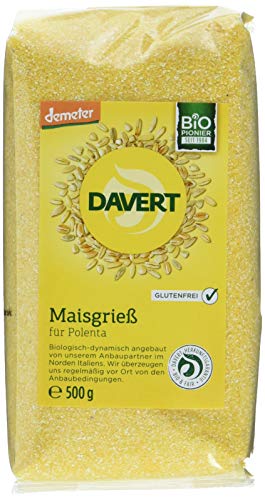 Davert Maisgrieß Polenta glutenfrei, 8er Pack (8 x 500 g) von Davert