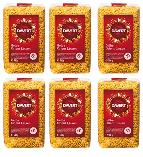 Gelbe Orient Linsen 6 x 500 gr von Davert