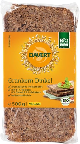 Davert Bio Grünkern-Dinkelbrot (1 x 500 gr) von Davert