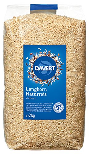 Davert Bio demeter Langkorn Naturreis Fairtrade 1kg (1 x 1 kg) von Davert