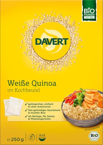 Weißer Quinoa im Kochbeutel 6 x 250 gr von Davert