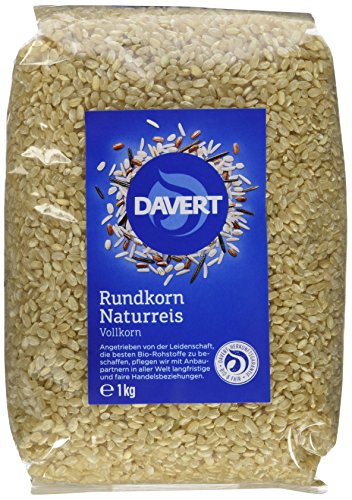 Davert Naturreis rundkorn, 4er Pack (4 x 1 kg) - Bio von Davert